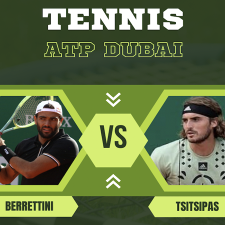 Pronostico Matteo Berrettini-Stefanos Tsitsipas: quarti di finale Tennis ATP 500 Dubai del 27-02-2025