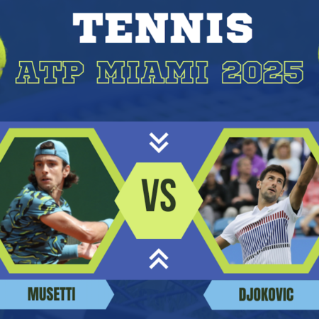 Pronostico Lorenzo Musetti-Novak Djokovic: le scommesse sugli ottavi di finale del ATP Miami 2025