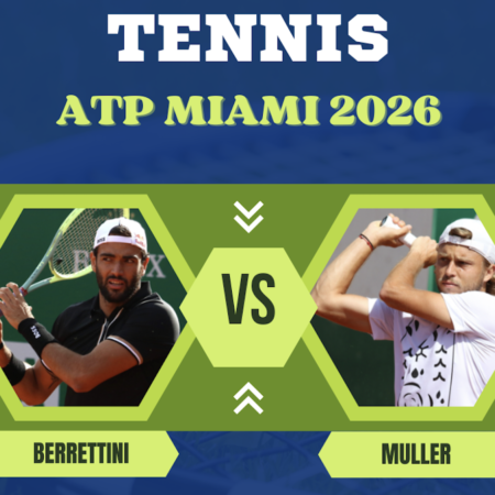 Pronostico Matteo Berrettini-Alexandre Muller: analisi e scommesse 1° turno Tennis ATP Miami del 19-03-2026