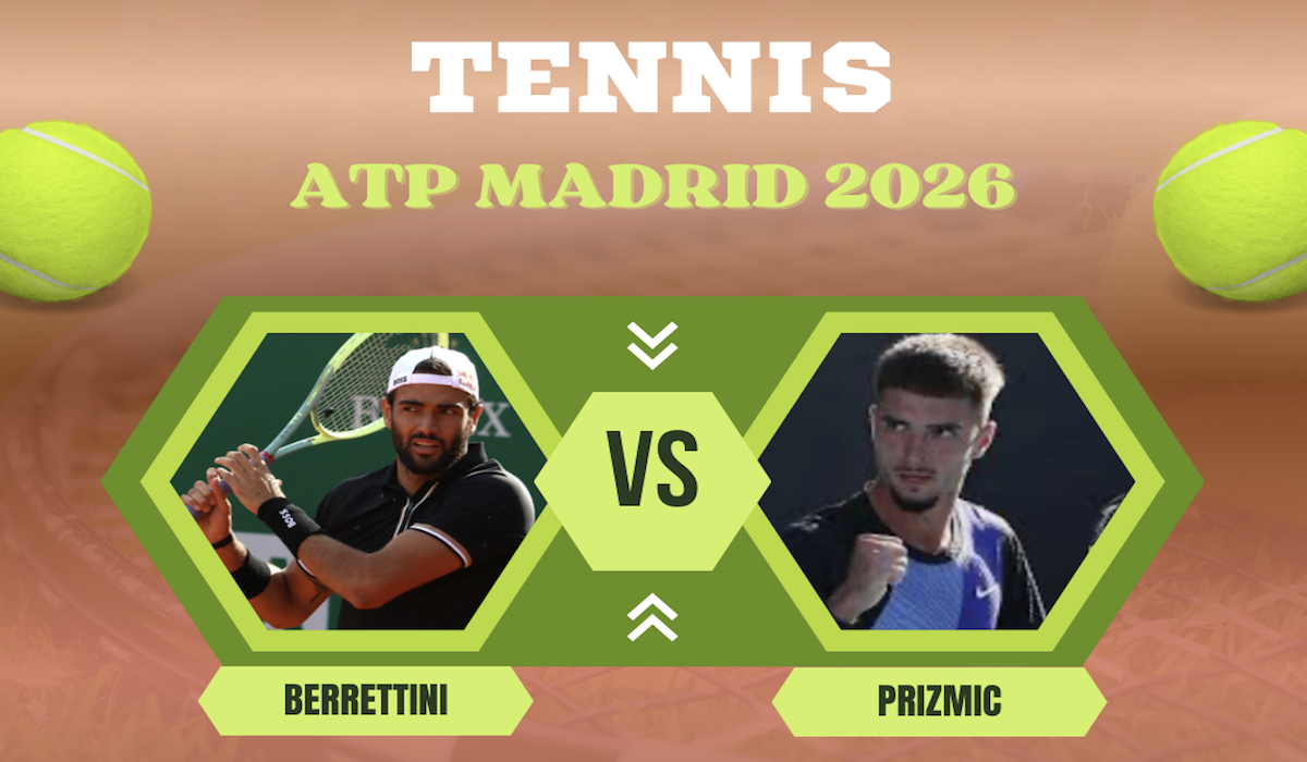Pronostico Berrettini-Prizmic 22 aprile 2026