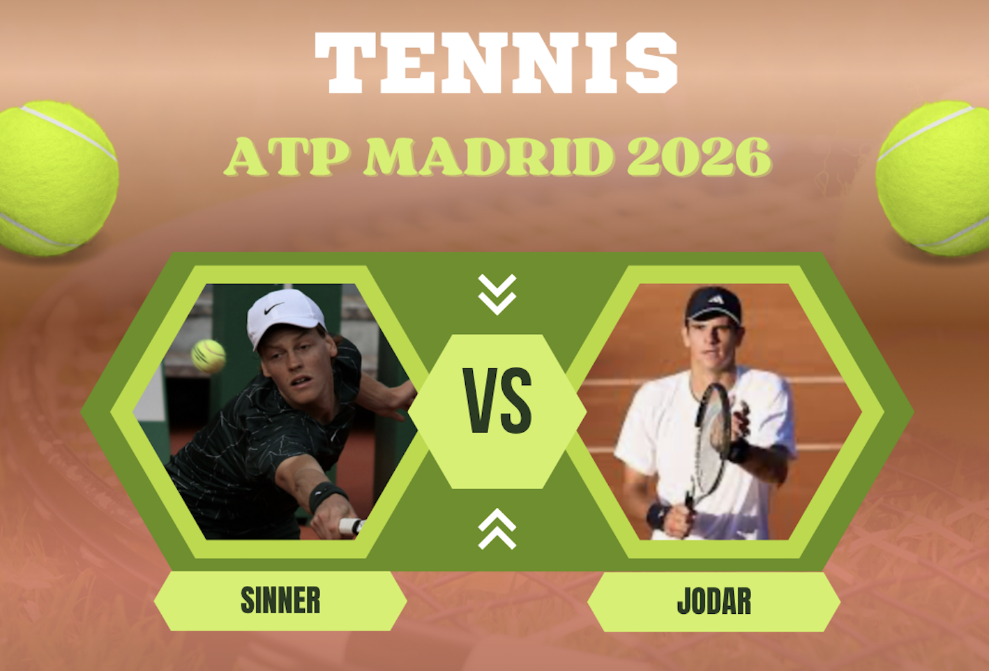 Pronostico Sinner-Jodar 29 aprile 2026