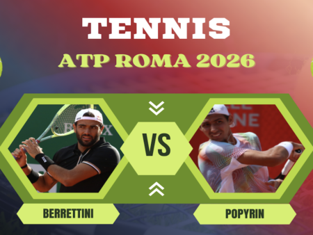 Pronostico Matteo Berrettini-Alexei Popyrin: analisi, quote, guida tv e scommesse Tennis Master 1000 ATP Roma del 06-05-2026
