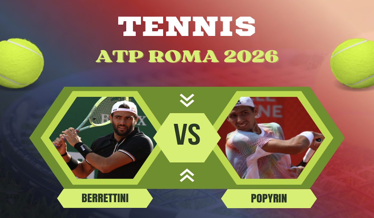 Pronostico Berrettini-Popyrin 6 maggio 2026