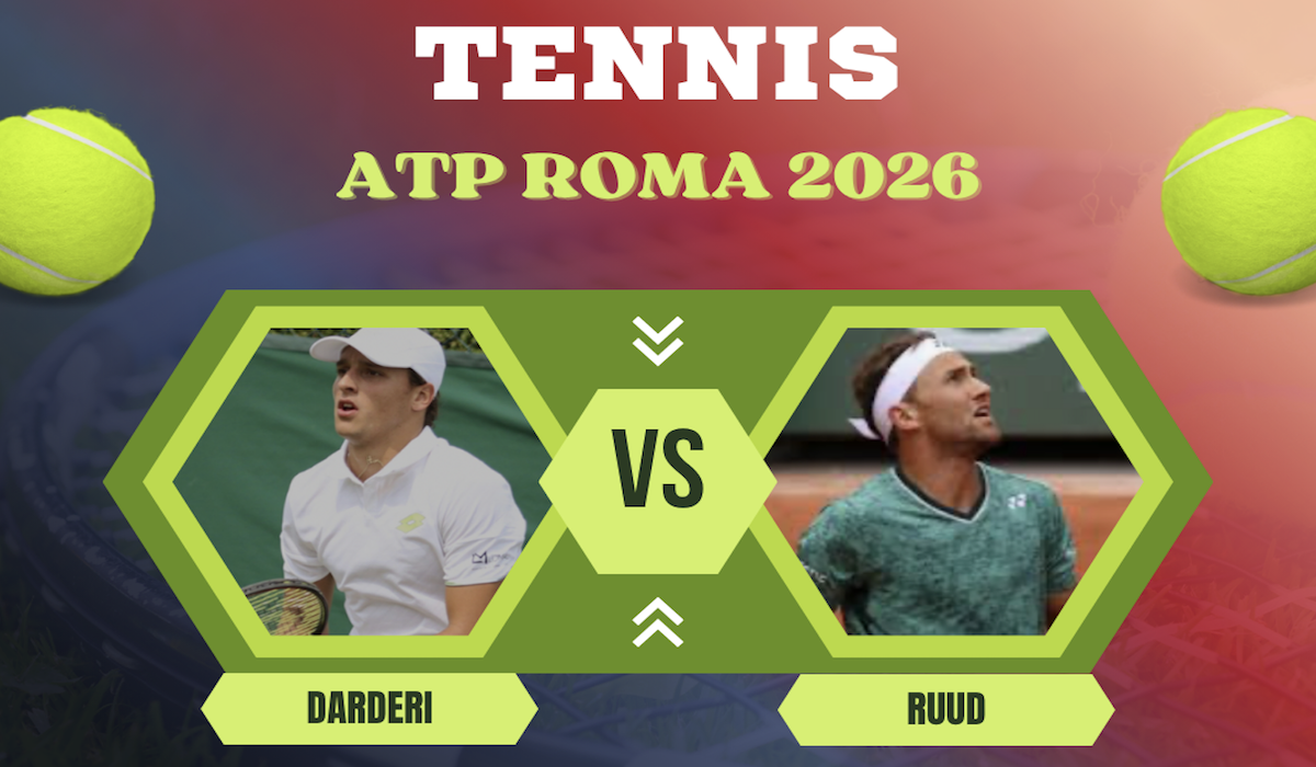 Pronostico Darderi-Ruud 15 maggio 2026
