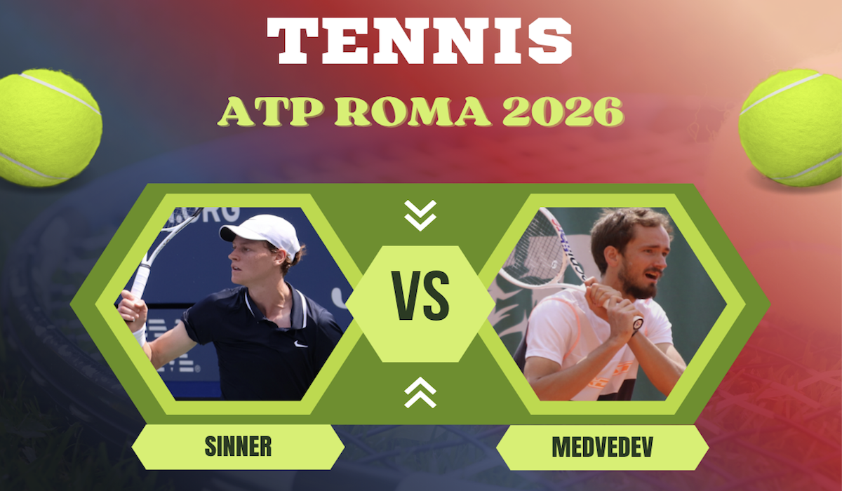 Pronostico Sinner-Medvedev 15 maggio 2026