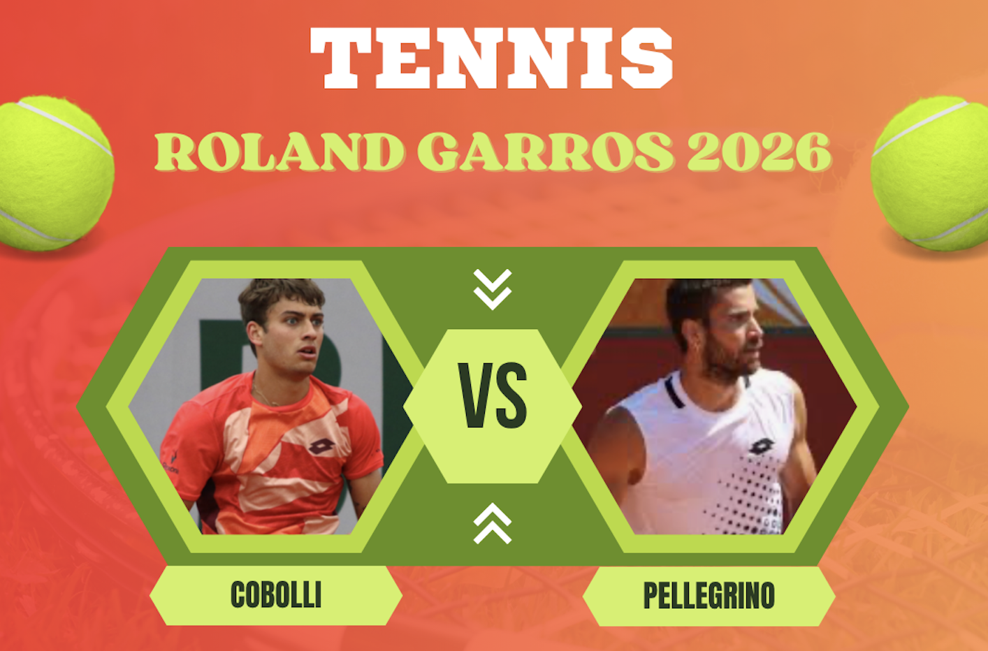 Pronostico Cobolli-Pellegrino 25 maggio 2026