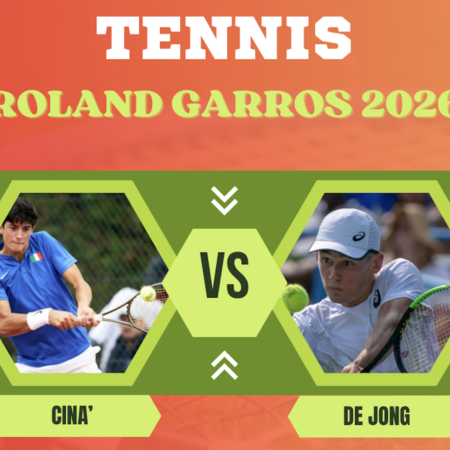 Pronostico Federico Cinà-Jesper De Jong: analisi e scommesse tennis, French Open del 27-05-2026