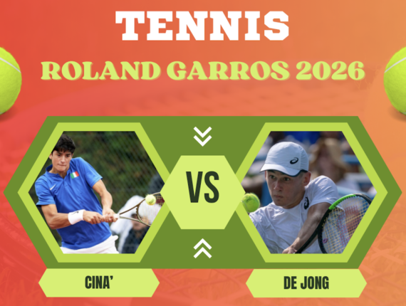 Pronostico Federico Cinà-Jesper De Jong: analisi e scommesse tennis, French Open del 27-05-2026
