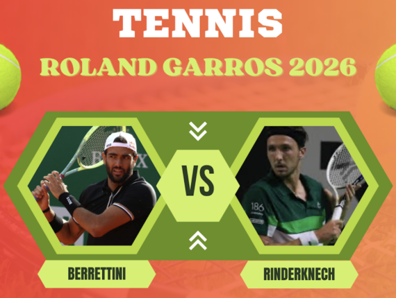 Pronostico Matteo Berrettini-Arthur Rinderknech: analisi e scommesse 2° turno tennis Roland Garros del 27-05-2026