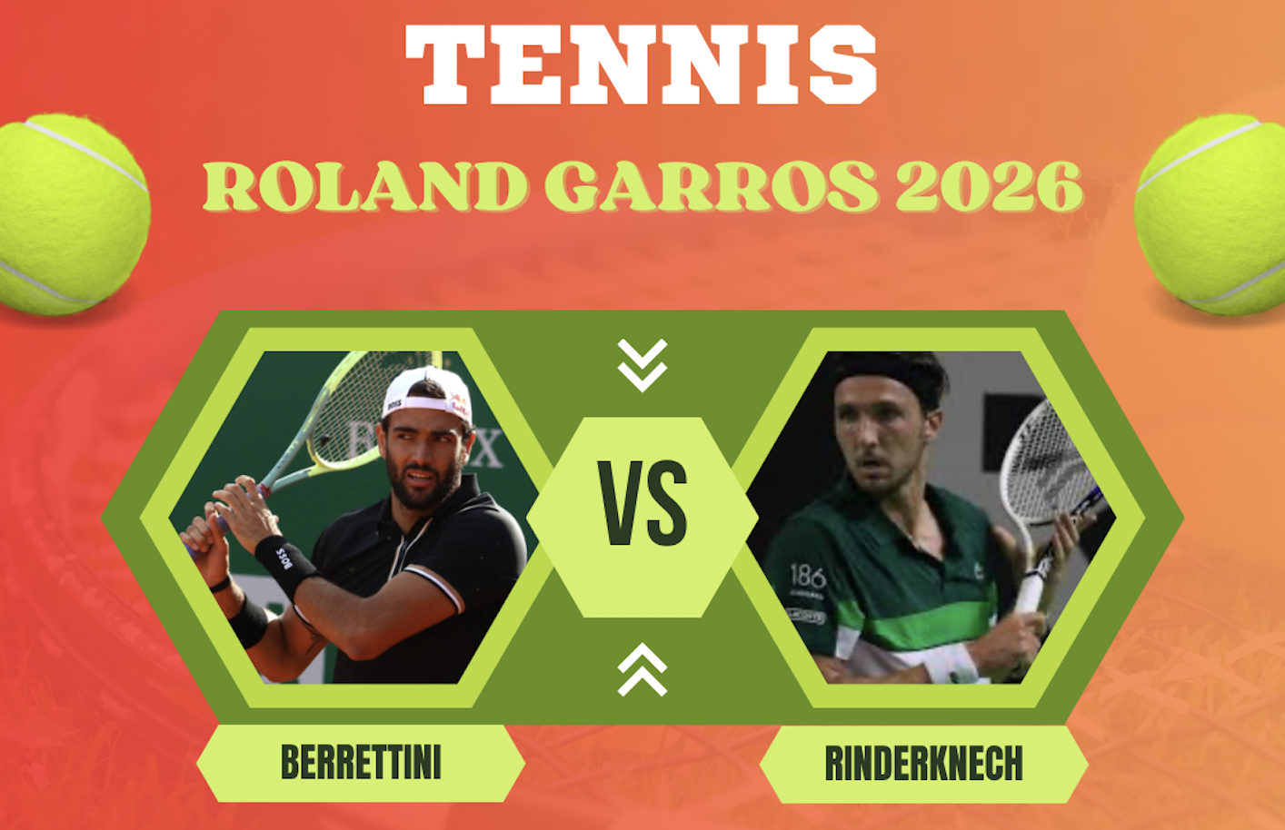 Pronostico Berrettini-Rinderknech 27 maggio 2026