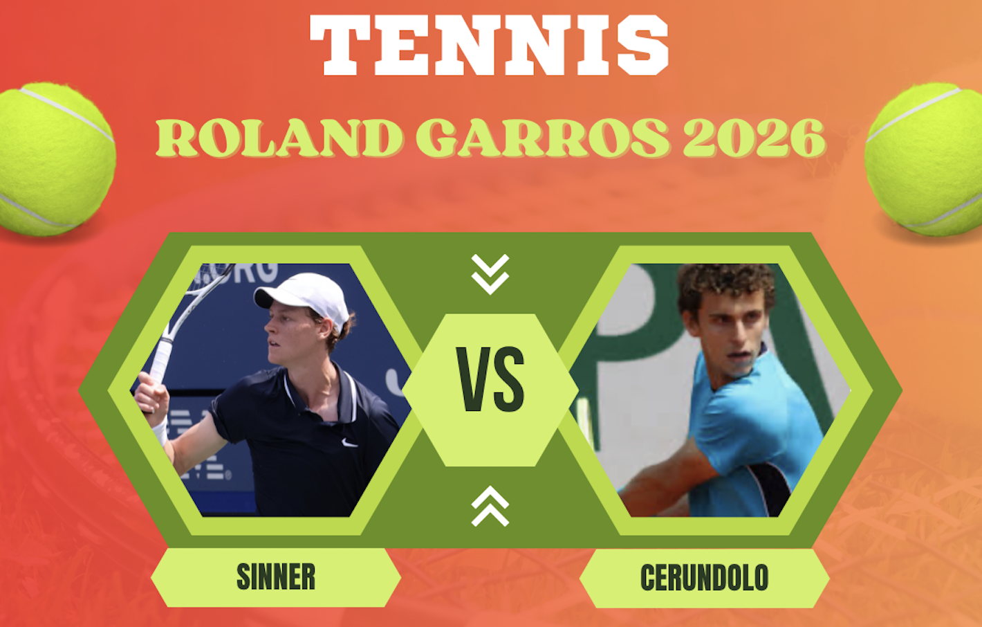 Pronostico Sinner-Cerundolo 28 maggio 2026
