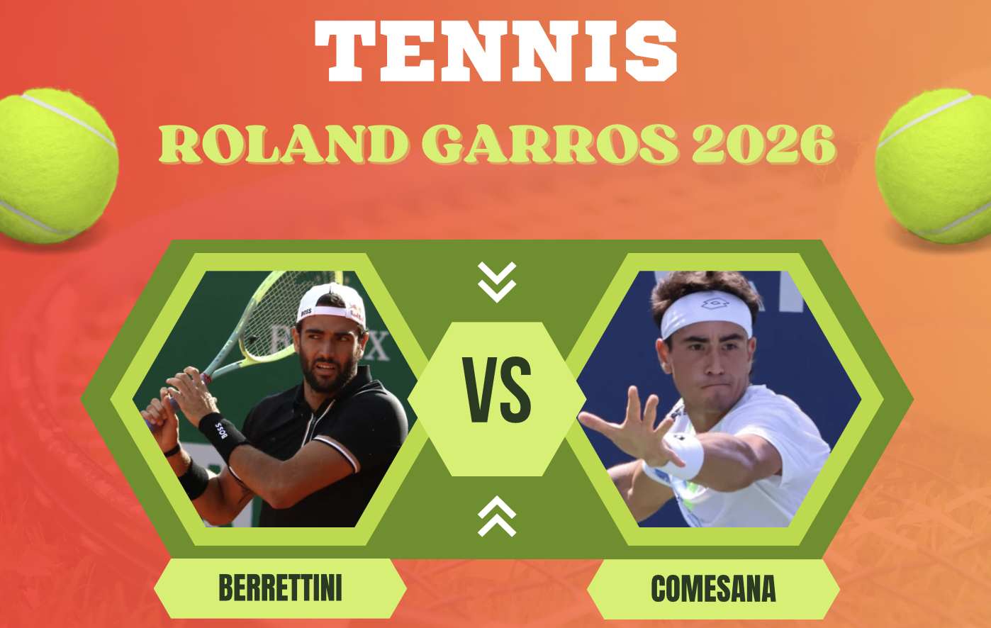 Pronostico Berrettini-Comesana 30 maggio 2026
