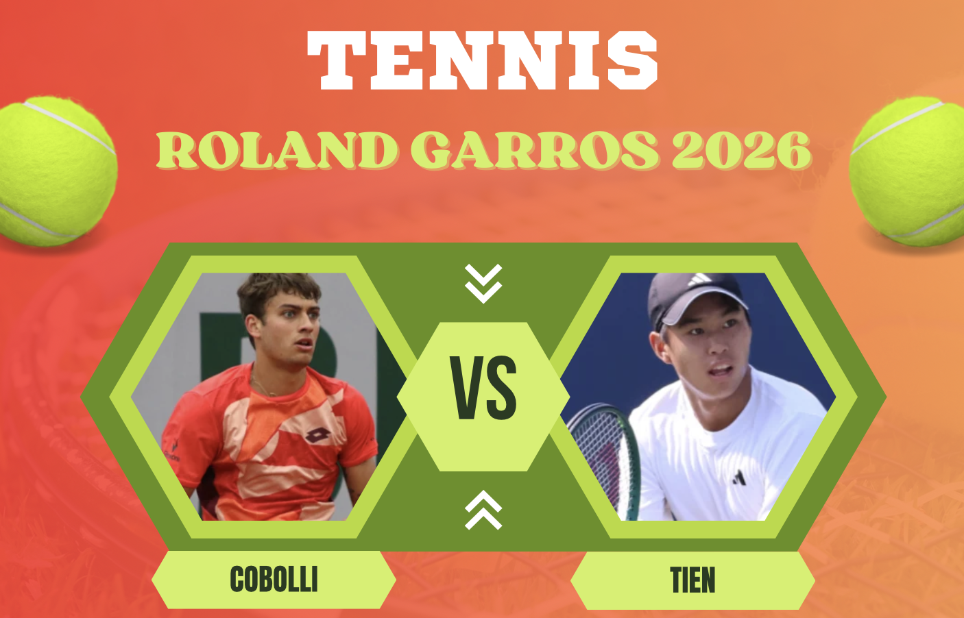 Pronostico Cobolli-Tien 30 maggio 2026