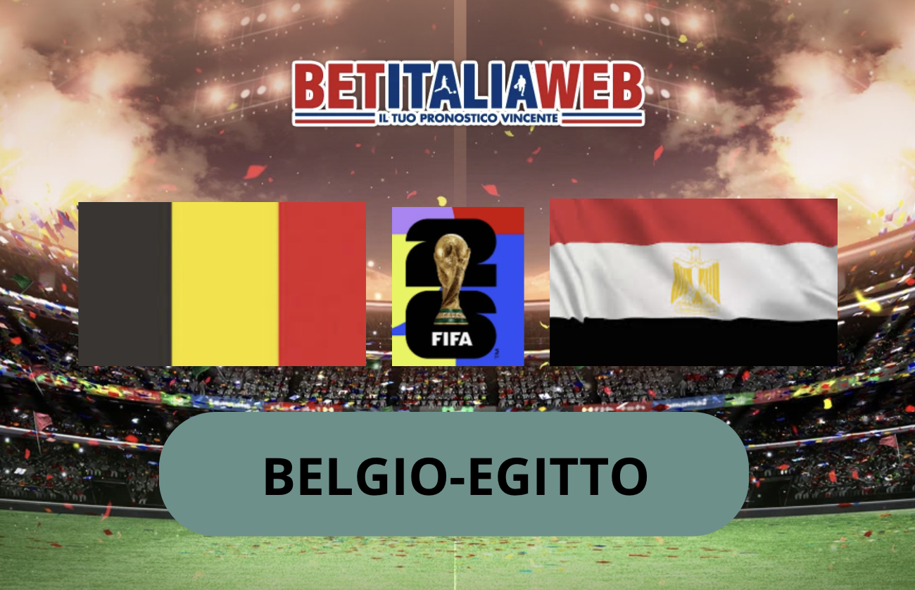 Pronostico Belgio-Egitto 15 giugno 2026