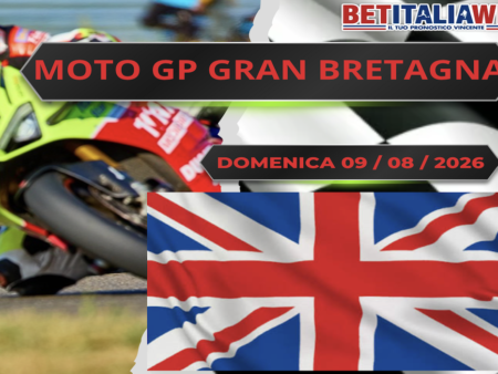 Pronostici MotoGP: tracciato, quote e scommesse GP Gran Bretagna 2026. Si torna dalla pausa estiva a Silverstone