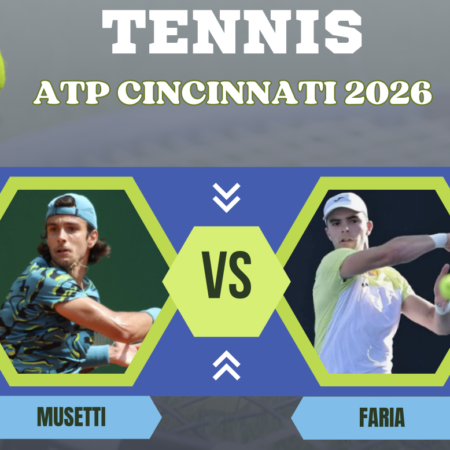 Pronostico Lorenzo Musetti-Jaime Faria: analisi e scommesse ottavi di finale Tennis ATP Masters 1000 Cincinnati 2026