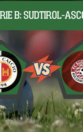Pronostico Sudtirol-Ascoli: analisi, probabili formazioni e scommesse 6° giornata di Serie B del 10-10-2026